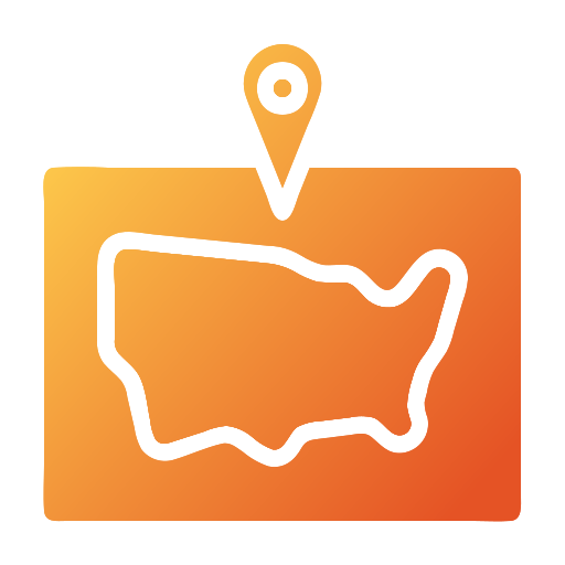 地図 Generic Flat Gradient icon