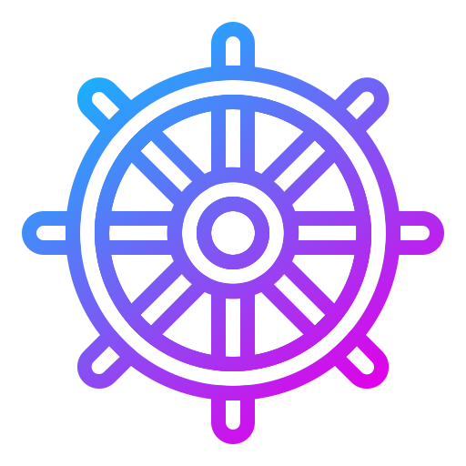 rueda de la nave Generic Gradient icono