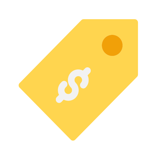 etiqueta de precio Generic Flat icono