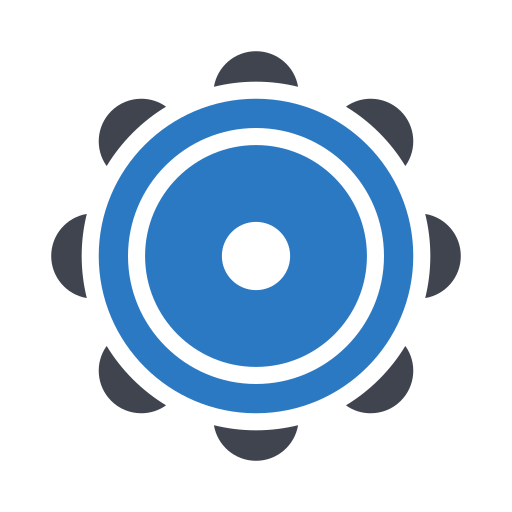 Tambourine Generic Blue icon