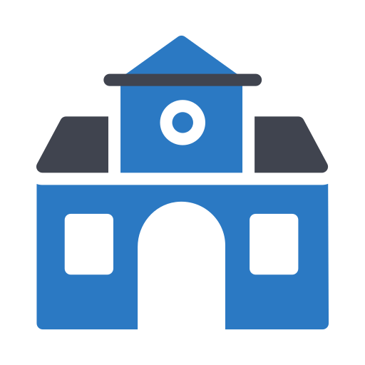 gemeentehuis Generic Blue icoon