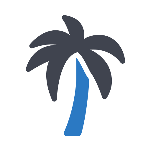 palmier Generic Blue Icône