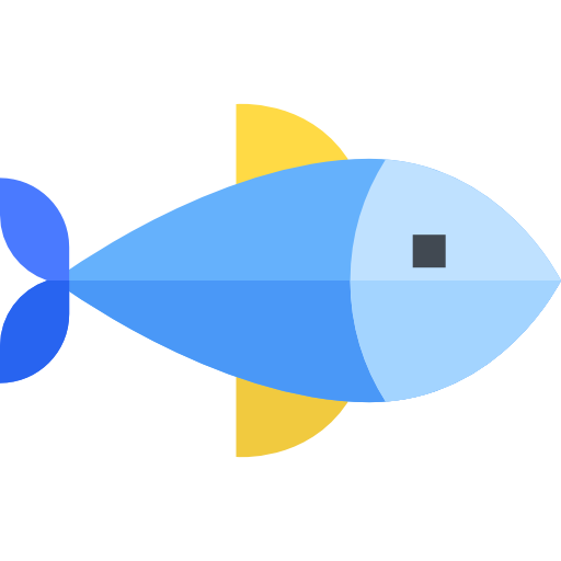 peixe Basic Straight Flat Ícone