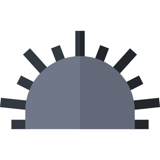 Sea urchin Basic Straight Flat icon