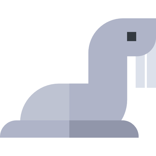 Sea lion Basic Straight Flat icon