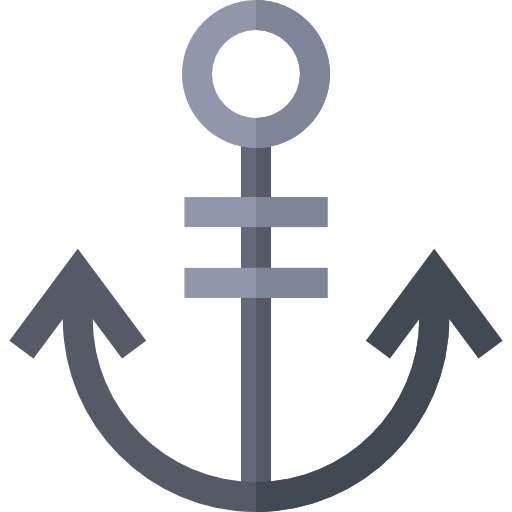 Anchor Basic Straight Flat icon