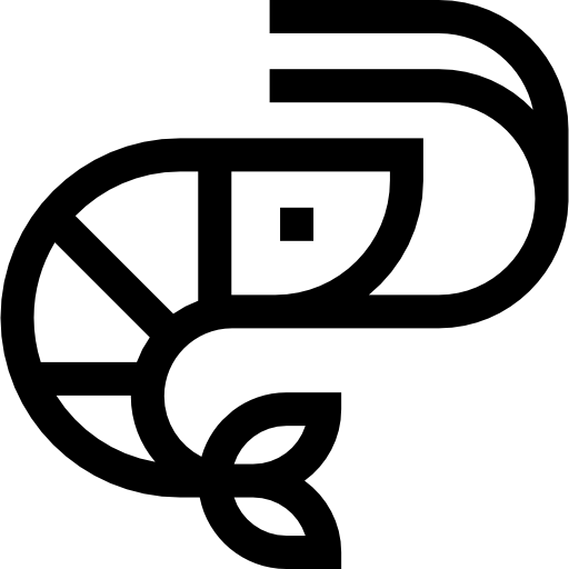 camarón Basic Straight Lineal icono