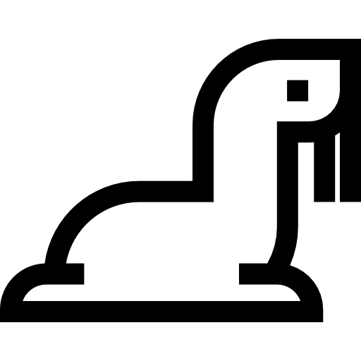 león marino Basic Straight Lineal icono