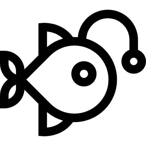 rana pescatrice Basic Straight Lineal icona