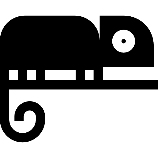 camaleón Basic Straight Filled icono