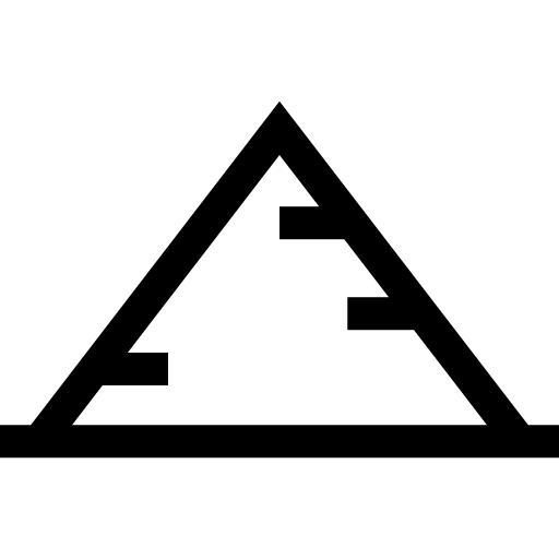 piramida Basic Straight Lineal ikona