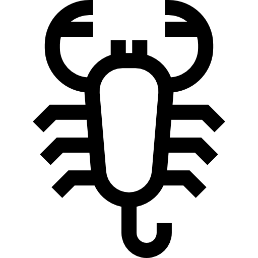 skorpion Basic Straight Lineal ikona