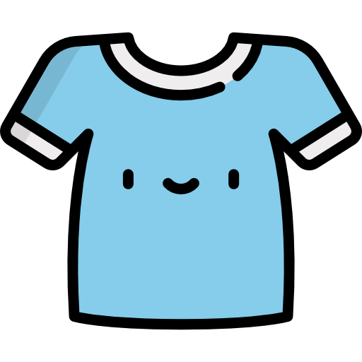 t-shirt Kawaii Lineal color Icône