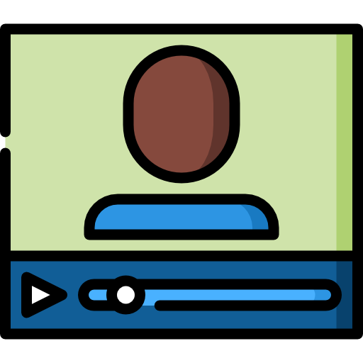 ビデオブロガー Special Lineal color icon