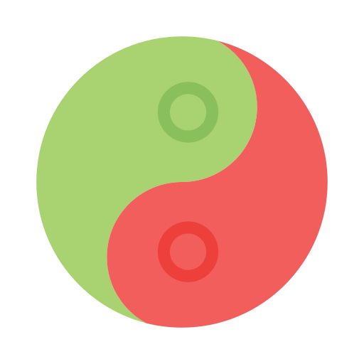 yin yang Generic Flat icoon