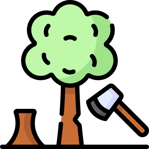 Deforestation Special Lineal color icon