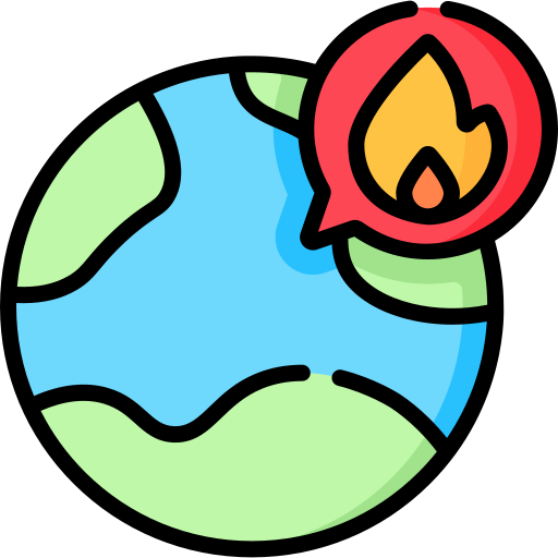 Global Warming Special Lineal color icon