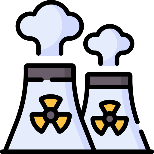Nuclear Plant Special Lineal color icon
