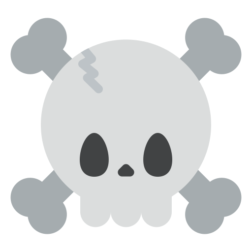 czaszka i kości Generic Flat ikona
