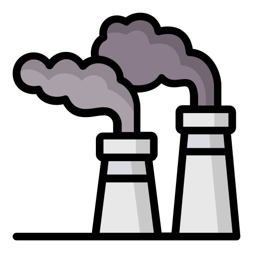 zanieczyszczenie powietrza Generic Outline Color ikona