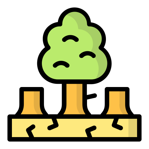 deforestación Generic Outline Color icono
