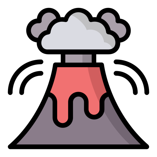 火山 Generic Outline Color icon