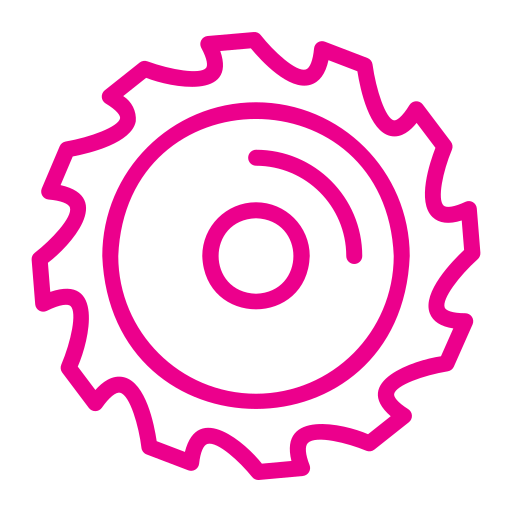 Saw blade Generic Outline Color icon