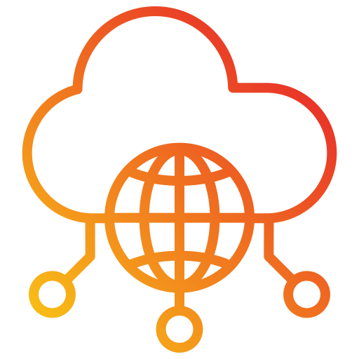 hosting cloud Generic Gradient icona