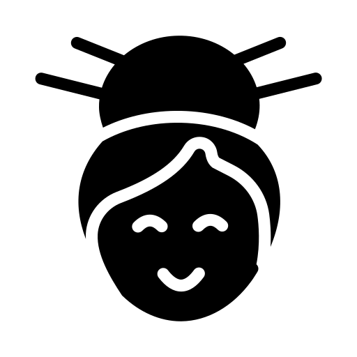 Гейша Generic Glyph иконка