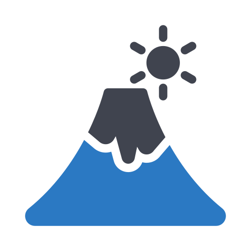 montaña fuji Generic Blue icono