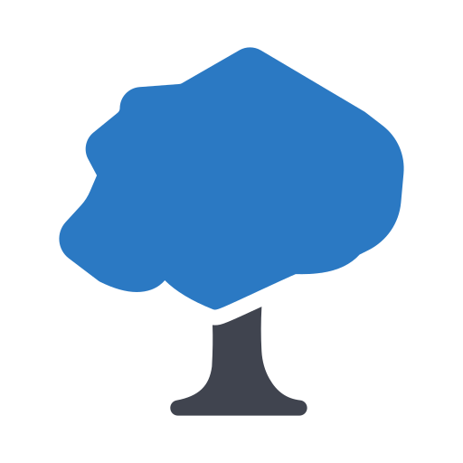 Árbol Generic Blue icono