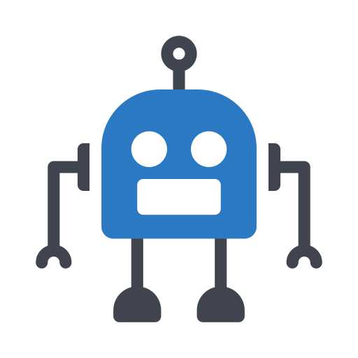 Robot Generic Blue icon