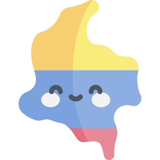 콜롬비아 Kawaii Flat icon