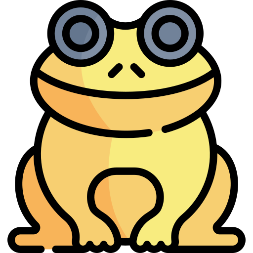 개구리 Kawaii Lineal color icon