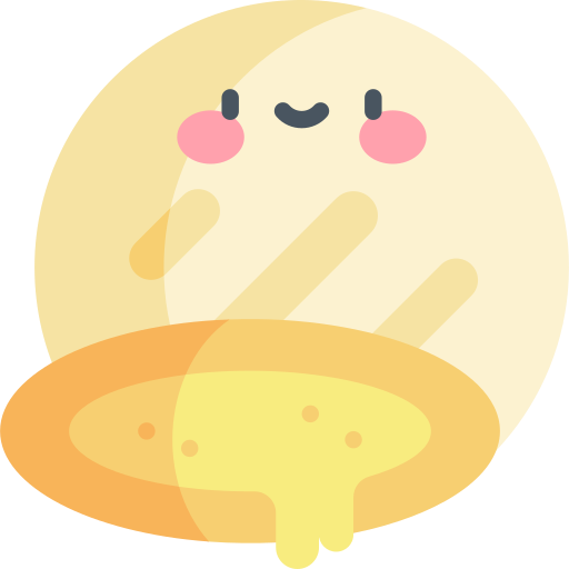 arepa Kawaii Flat Ícone