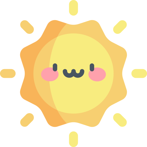 太陽 Kawaii Flat icon