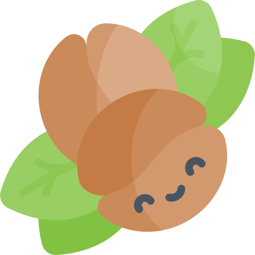 Coffee beans Kawaii Flat icon