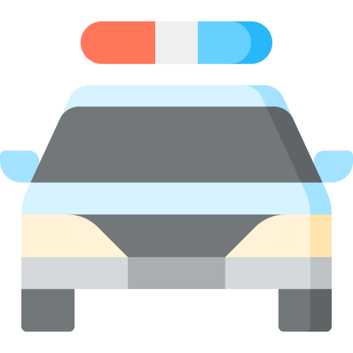 auto della polizia Special Flat icona