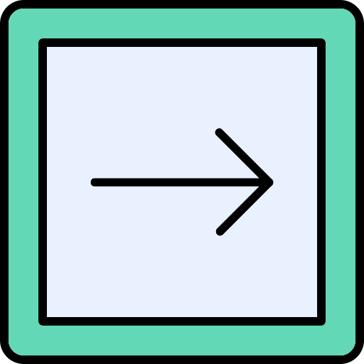 오른쪽 화살표 Generic Outline Color icon