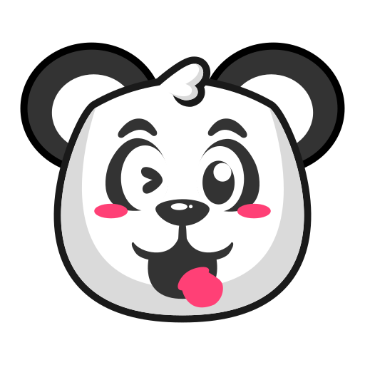 panda Generic Outline Color icona