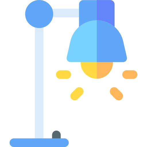 Desk lamp Basic Rounded Flat icon