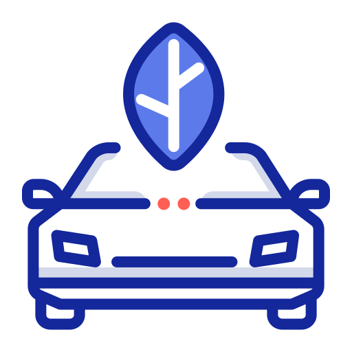 Eco Car Generic Outline Color icon