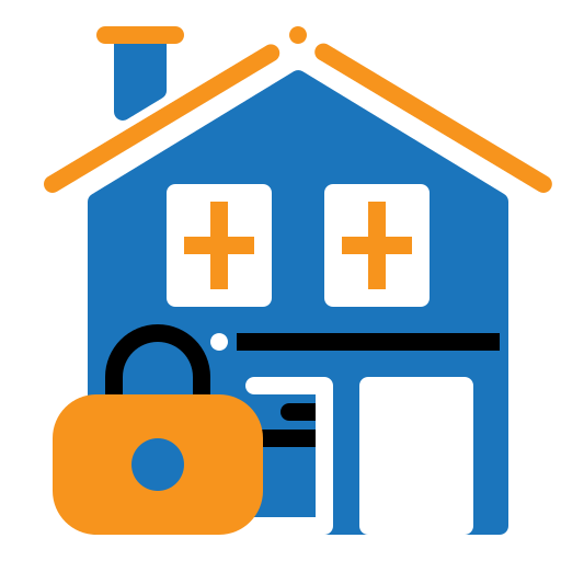 seguro de hogar Generic Flat icono