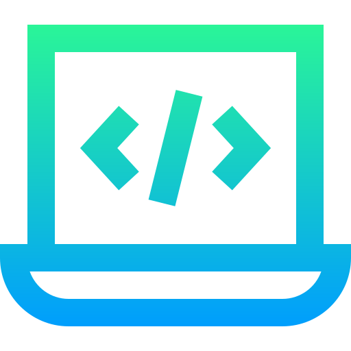 Coding Super Basic Straight Gradient icon