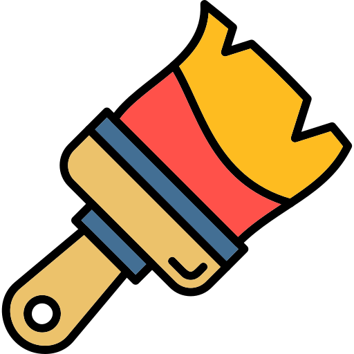 Paint brush Generic Outline Color icon