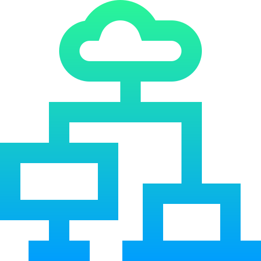 Cloud Super Basic Straight Gradient icon