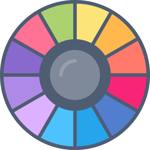 kleuren cirkel Generic Flat icoon