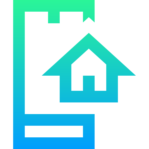 Home Super Basic Straight Gradient icon