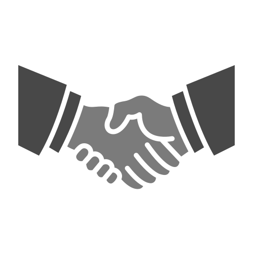 Handshake Generic Grey icon