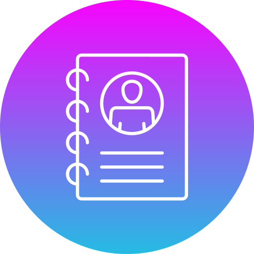 Contact Book Generic Flat Gradient icon